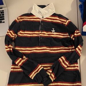 Joules Striped Long Sleeve Rugby Shirt